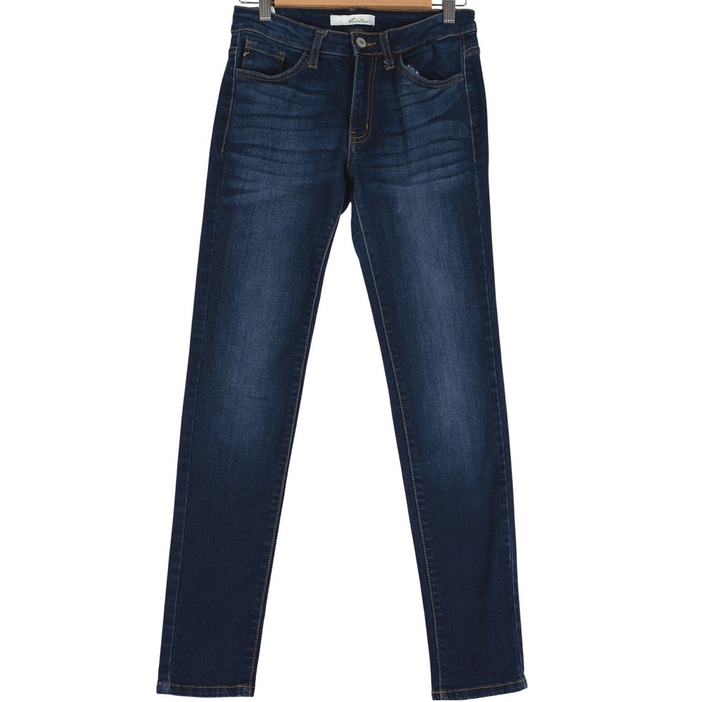 KanCan Alani Whiskered Skinny Jeans for Women KC7092 Dark Wash‎ Size 27